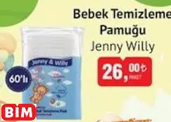 JENNY WİLLY BEBEK TEMİZLEME PAMUĞU